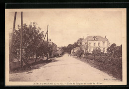 CPA Le Mas-d`Agenais, École De Garcons Et Entrée De L`Usine  - Agen