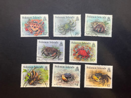 16-5-2024 (stamp) Solomon Islands - 8 Used Cabs  / Crabes - Solomon Islands (1978-...)