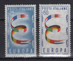 Y0302 - ITALIA Ss N°817/18 - ITALIE Yv N°744/45 ** EUROPA CEPT - 1946-60: Mint/hinged