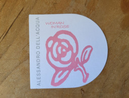 Carte Alessandro Del'Acqua Woman In Rose - Modernes (à Partir De 1961)
