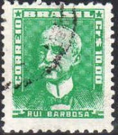 Brésil Poste Obl Yv: 677A Mi:870XII Rui Barbosa Ecrivain (cachet Rond) - Used Stamps