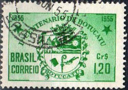 Brésil Poste Obl Yv: 604 Mi:878 I.Centenario De Botucatu Armoiries (TB Cachet Rond) - Used Stamps