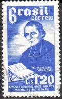 Brésil Poste Obl Yv: 572 Mi:841 Marcellin Champagnat (Déchiré) - Used Stamps