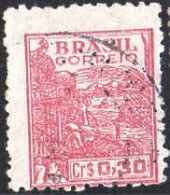Brésil Poste Obl Yv: 465A Mi:702XI Agriculture (cachet Rond) - Usados