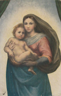 Tableau - Raffaello Santi : Teil Der Sixtinischen Madonna - Malerei & Gemälde