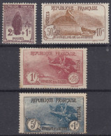 FRANCE SERIE ORPHELINS N° 229/232 NEUFS GOMME TRACE DE CHARNIERE - A VOIR - Ongebruikt