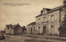 NOTRE DAME DE GRAVENCHON  La Mairie Et Les Ecoles RV - Sonstige & Ohne Zuordnung