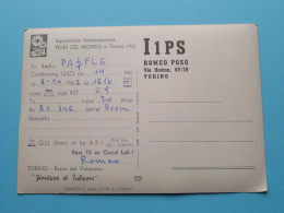 I1PS Romeo Poso TORINO ( Radio / QSL ) 1962 ( See SCANS ) ! - Other & Unclassified