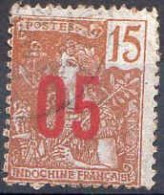 Indochine Poste Obl Yv: 60 Mi:60I Allégorie De Grasset (cachet Rond) - Used Stamps