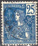 Indochine Poste Obl Yv: 31 Mi:31 Allégorie De Grasset (cachet Rond) - Used Stamps