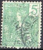 Indochine Poste Obl Yv: 27 Mi:27 Allégorie De Grasset (Beau Cachet Rond) - Used Stamps