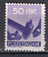 Y0005 - ITALIA Ss N°547 - ITALIE Yv N°485 ** DEMOCRATICA - 1946-60: Nuovi