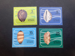 16-5-2024 (stamp) Tokelau Islands - 4 Mint Shell / Coquillages - Salomoninseln (Salomonen 1978-...)