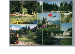 LA BOURBOULE 63 - Vues Diverses J'aime Eglise Train Promenade à Cheval Pont Carte Vierge - La Bourboule