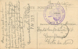 CACHET DE LA 329E SECTION TM DES CONVOIS AUTOMOBILES DE PARIS EN 1917 - Guerra De 1914-18
