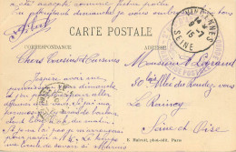 CACHET DU 2E REGIMENT D'ARTILLERIE LOURDE AVEC CACHET POSTAL DE VINCENNES DU 9.7.1915 - Guerre De 1914-18