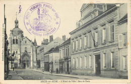 CACHET DEPOT D'ECLOPES D'ARCIS-SUR-AUBE - GUERRE 14/18 - SUR CARTE D'ARCIS - WW I