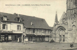 LILLEBONNE  Vieille Maison Place De L' Eglise Commerces Imprimerie Boulangerie RV - Lillebonne