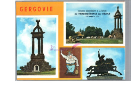 GERGOVIE 63 - Monument Commémoratif De La Victoire De Vercingétorix Carte Vierge - Autres & Non Classés