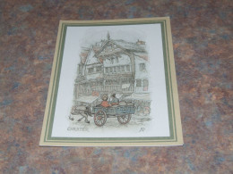 75761-         9,5 X 13,5 CM. - DOUBLE CARD, ILLUSTRATION  ANTON PIECK / CHESTER - Pieck, Anton