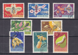 Abeilles - Roumanie - Yvert 1944 / 51 Oblitéré - Valeur 2,50 Euros - Api