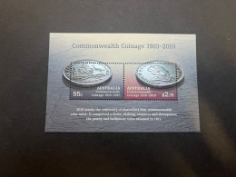16-5-2024 (stamp) Australia MINT Mini-sheet - Commonweath Coinage Centenary - Coins
