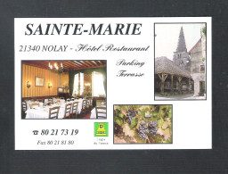 NOLAY  -  SAINTE - MARIE   HOTEL  RESTAURANT  (FR 20.179) - Other & Unclassified