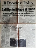 Copia Anastatica Prima Pagina Popolo D'Italia 25 Giugno 1940 - Autres & Non Classés