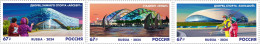 2024 3443 Russia The 10th Anniversary Of The XXII Winter Olympic Games In Sochi - Sports Facilities MNH - Unused Stamps