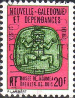 Nle-Calédonie Service Obl Yv:23 Mi:23 Musée De Nouméa Oreiller De Bois (Belle Obl.mécanique) - Dienstzegels