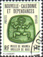 Nle-Calédonie Service Obl Yv:14 Mi:14 Musée De Nouméa Oreiller De Bois (Beau Cachet Rond) - Servizio