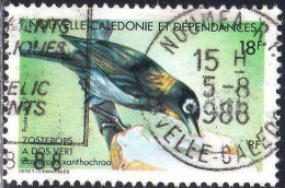 Nle-Calédonie Poste Obl Yv: 542 Mi:810 Zosterops A Dos Vert Zosterops Xanthochroa (TB Cachet à Date) - Used Stamps