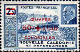 Nle-Calédonie Poste N** Yv: 246/247 Oeuvres Coloniales Surcharge N.valeurs - Neufs