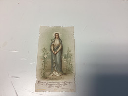 Ancienne, Image, Pieuse Et Religieuses, 1900 énie Soit La Sainte Et Immaculée Conception Pie X Pape - Santini