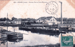 45 - Loiret -  BRIARE - Nouveau Port Et Usine élévatoire - Peniches - Briare