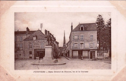 45 - Loiret - PITHIVIERS - Statue Duhamel Du Monceau - Rue De La Couronne - Café De La Porte D Orleans - Epicerie - Pithiviers