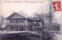 75 - PARIS 12 -  Bois De Vincennes - Restaurant De La Porte Jaune - Distrito: 12