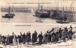 56 - Morbihan -  QUIBERON - Embarquement Des Passagers Pour Belle Ile - Sardinieres Puisant De L Eau    - Quiberon