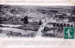 89 - Yonne -  VILLENEUVE  Sur YONNE - Le Faubourg Saint Laurent - Vue Prise Du Clocher De L église - Villeneuve-sur-Yonne