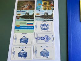 - 4 - Russia Chip 10 Different Phonecards - Russland