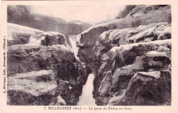 01 - Ain -  BELLEGARDE Sur VALSERINE  - La Perte Du Rhone En Hiver - Bellegarde-sur-Valserine