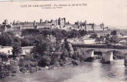 11 - Aude -  La Cité De CARCASSONNE - Vue Generale Du Coté De La Ville - Carcassonne