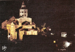 63 - Puy De Dome -  ORCIVAL ( Vallée Du Siolet )  -  Eglise Romane - Vue De Nuit - Autres & Non Classés