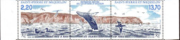 SPM Poste N** Yv: 495A Mi:566Zf Patrimoine Naturel Bord De Feuille (Thème) - Whales