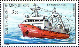 SPM Poste N** Yv: 482 La Normande (Thème) - Ships