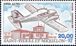 SPM Avion N** Yv: 68  Piper Astec (Thème) - Airplanes