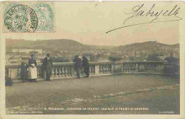 24 - Périgueux - Terrasse De Tourny - Vue Sur Le Faubourg Saint Georges - Animée - Oblitération Ronde De 1906 - Etat 1 T - Périgueux