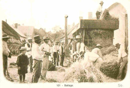 Reproduction CPA - Paysans - Battage - Petits Métiers Disparus - Bourgogne - Nivernais - Morvan - CPM - Voir Scans Recto - Paysans