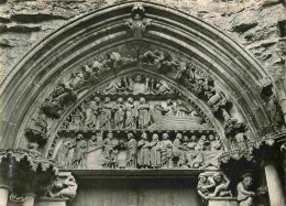21 - Semur En Auxois - Eglise Notre Dame - Le Tympan De La Porte Des Bleds - Art Religieux - Mention Photographie Vérita - Semur