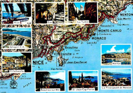 06 - Alpes Maritimes - La Cote D'Azur - Multivues - Carte Géographique Michelin - CPM - Carte Neuve - Voir Scans Recto-V - Other & Unclassified